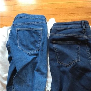 H and M REGULAR WAIST SKINNY JEANS.